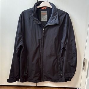 Men's Black Lightweight Zip-Front Jacket